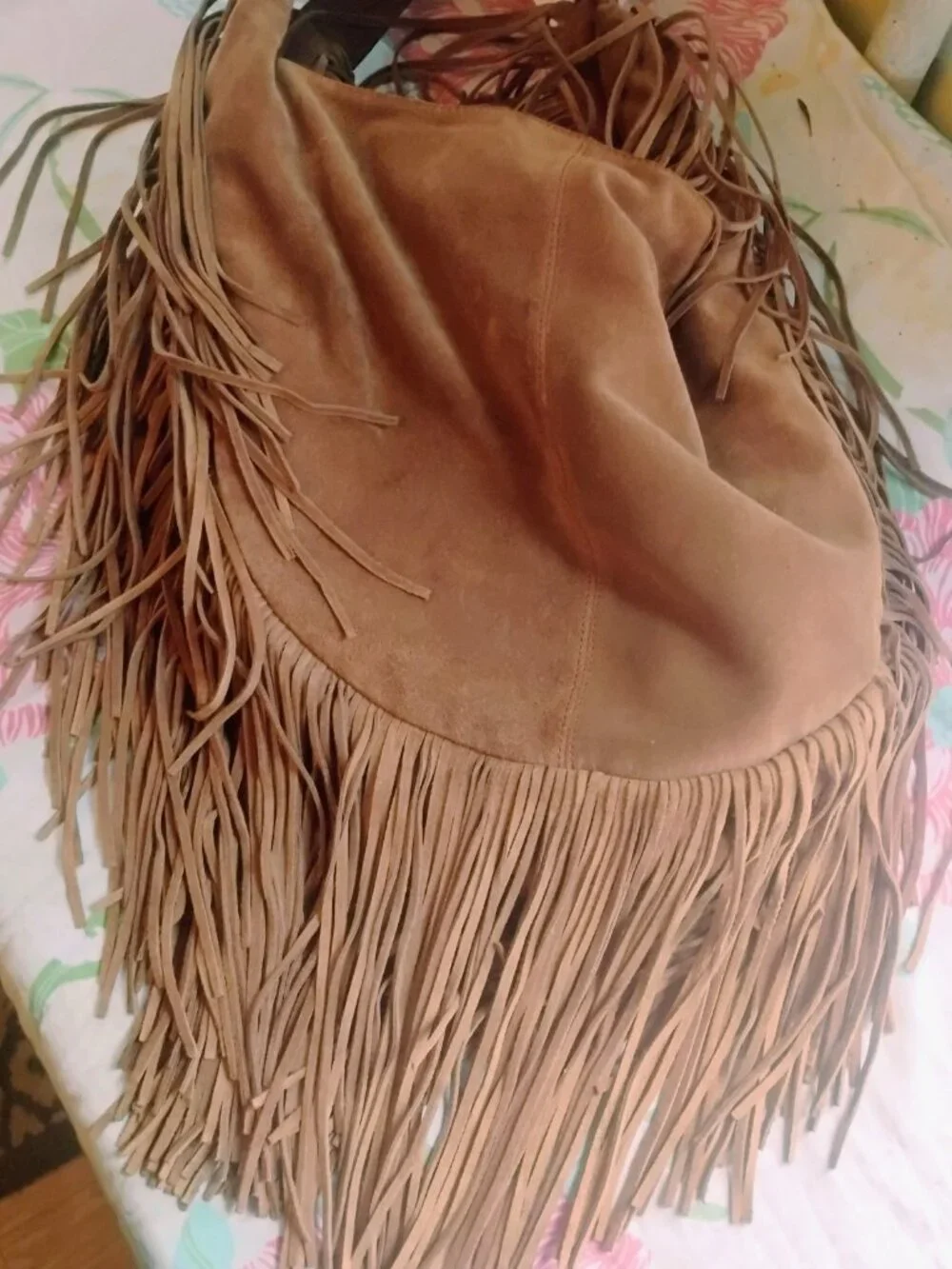 Amazing Brown Suede Fringe Bag Boho Festival